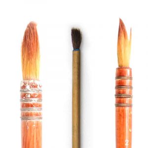 three brushes